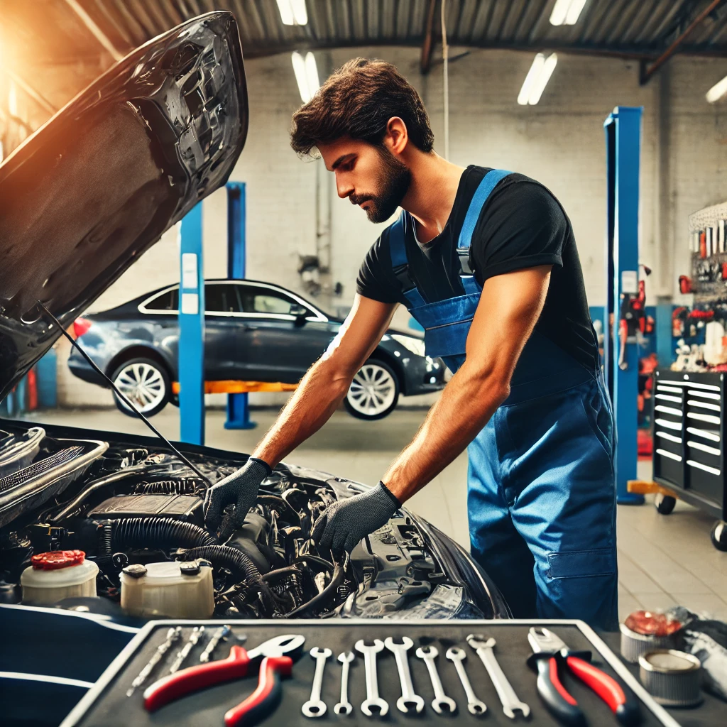 Repairing cars